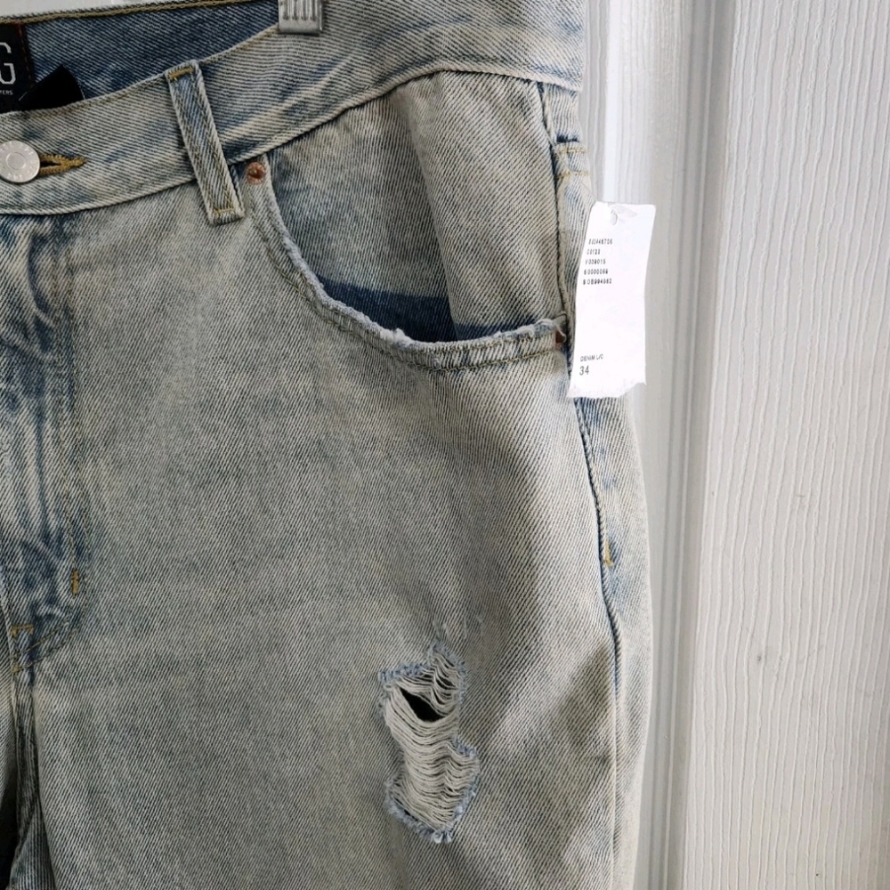 Nwt BDG bootcut denim jeans relaxed fit distressed grunge women size 34 - Picture 8 of 12